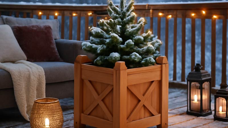 Zimowe aranżacje - donica ogrodowa, która ożywi Twoją przestrzeń Zimowe aranżacje - donica ogrodowa, która ożywi Twoją przestrzeń