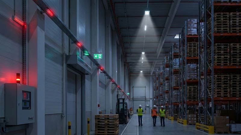 Logistyka pod pełną kontrolą: rola niezawodnego oświetlenia i systemów SSP w wielkopowierzchniowych magazynach