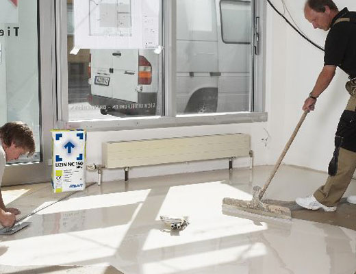 Masa niwelująca UZIN NC 150 NEW - kontynuuj budowę nawet zimą