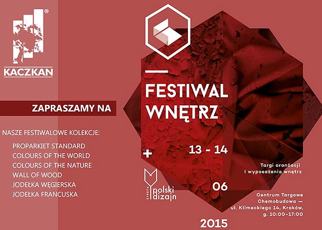 Firma Kaczkan po raz pierwszy na krakowskim Festiwalu Wnętrz! 