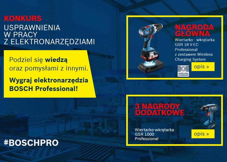 Konkurs Bosch dla profesjonalistów