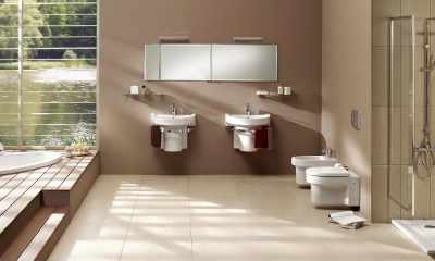 Praktyczna łazienka w pięknych barwach